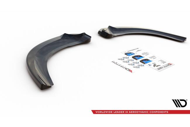 Maxton Design Diffusor Flaps V.2 für Ford Focus ST Mk3 Facelift Hochglanz schwarz