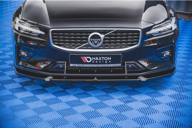 Maxton Design Frontlippe V.1 für Volvo S60 III R-Design Hochglanz schwarz