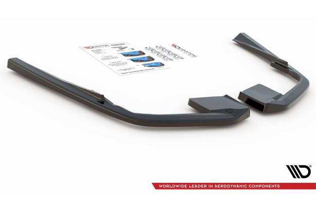 Maxton Design Diffusor Flaps für Volvo S60 III R-Design Hochglanz schwarz