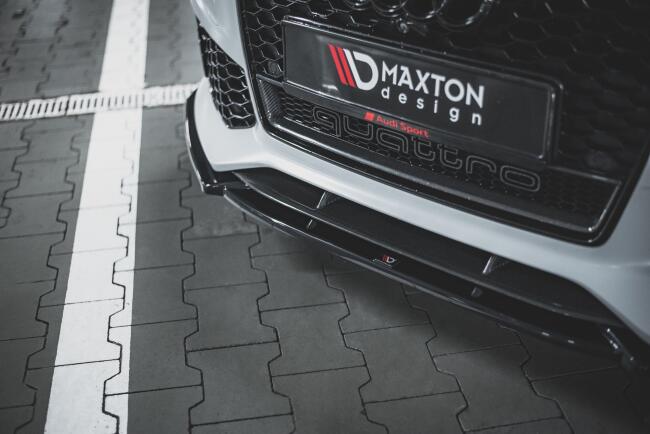 Maxton Design Frontlippe V.4 für Audi RS6 C7 Hochglanz schwarz