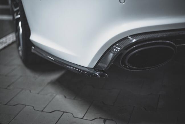 Maxton Design Diffusor Flaps V.2 für Audi RS6 C7 Hochglanz schwarz