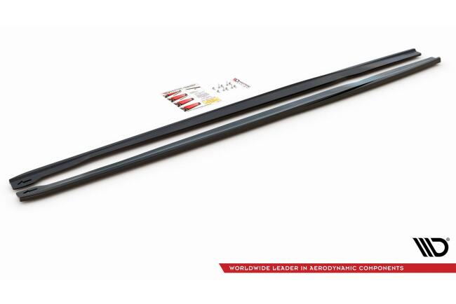 Maxton Design Seitenschweller (Paar) V.2 für Audi RS6 C7 Hochglanz schwarz