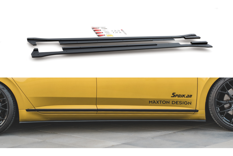 Maxton Design Street Pro Seitenschweller (Paar) für VW Arteon R-Line matt schwarz
