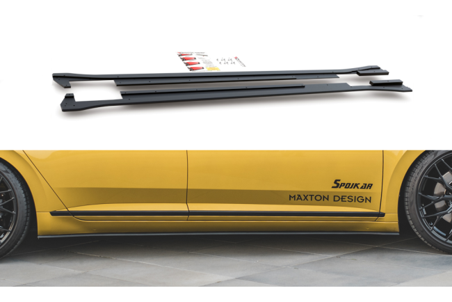 Maxton Design Street Pro Seitenschweller (Paar) für VW Arteon R-Line matt schwarz