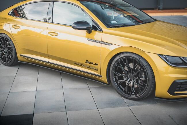 Maxton Design Street Pro Seitenschweller (Paar) für VW Arteon R-Line matt schwarz