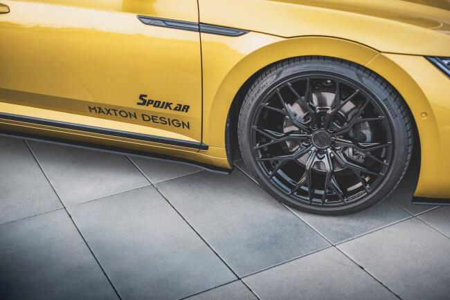 Maxton Design Street Pro Seitenschweller (Paar) für VW Arteon R-Line matt schwarz