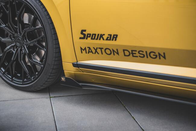 Maxton Design Street Pro Schweller Flaps für VW Arteon R-Line Hochglanz schwarz