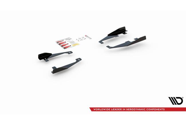 Maxton Design Street Pro Schweller Flaps für VW Arteon R-Line Hochglanz schwarz