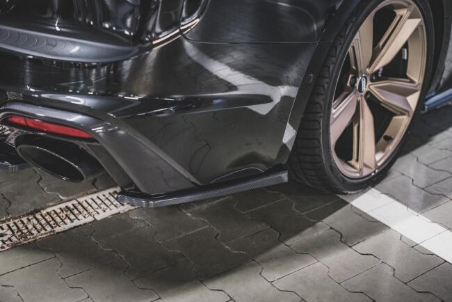Maxton Design Diffusor Flaps für Audi RS5 F5 Facelift Hochglanz schwarz