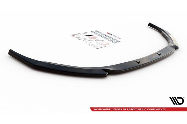 Maxton Design Frontlippe V.2 für Peugeot 308 II GT Facelift Hochglanz schwarz