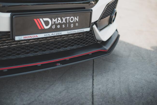 Maxton Design Street Pro Frontlippe V.3 für Honda Civic X Mk10 Type-R rot
