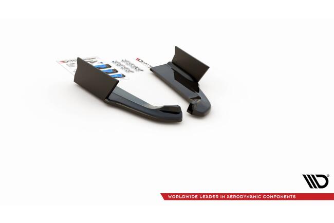 Maxton Design Diffusor Flaps V.1 für Ford Mustang GT Mk6 Facelift Hochglanz schwarz
