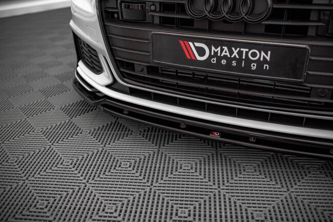 Maxton Design Frontlippe V.3 für Audi S6 / A6 S-Line C8 Hochglanz schwarz