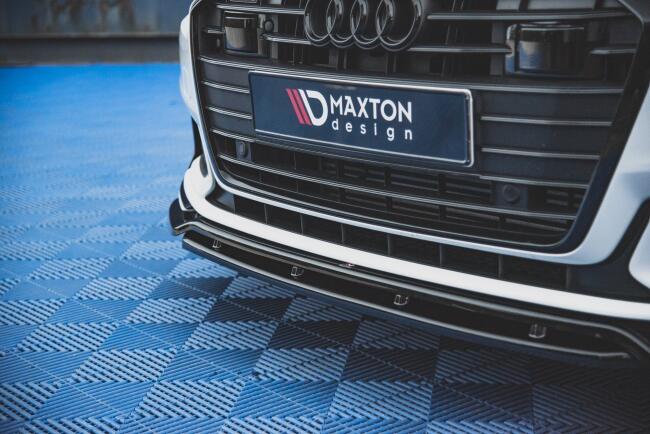 Maxton Design Frontlippe V.3 für Audi S6 / A6 S-Line C8 Hochglanz schwarz