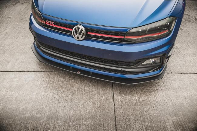 Maxton Design Street Pro Frontlippe V.3 für VW Polo 6 GTI schwarz