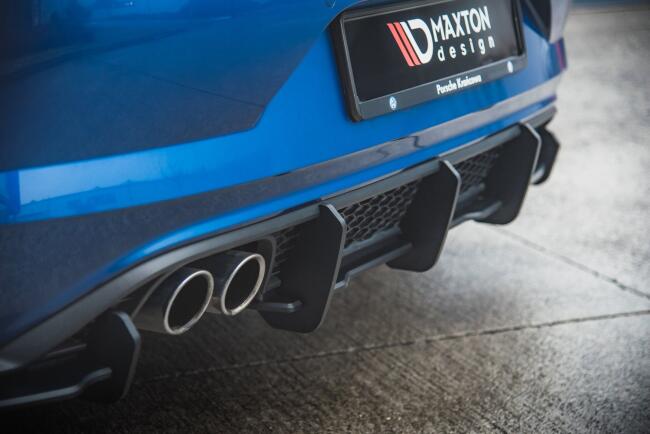 Maxton Design Racing Heckdiffusor für VW Polo 6 GTI matt schwarz