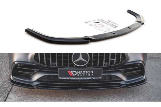 Maxton Design Frontlippe V.1 für Mercedes AMG 53 GT 4 Türer Coupe Hochglanz schwarz