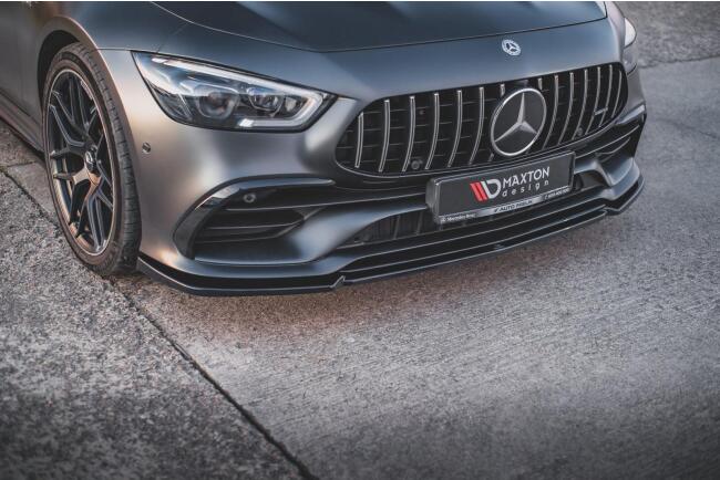 Maxton Design Frontlippe V.2 für Mercedes AMG 53 GT 4 Türer Coupe Hochglanz schwarz
