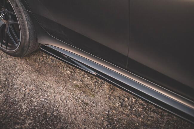 Maxton Design Seitenschweller (Paar) für Mercedes AMG 53 GT 4 Türer Coupe Hochglanz schwarz