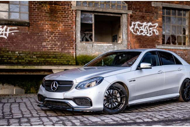 Maxton Design Seitenschweller (Paar) für Mercedes W212 Limousine AMG-Line / E63 AMG 2012-2016 Hochglanz schwarz