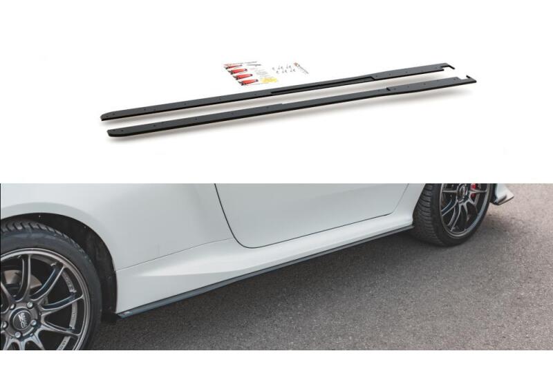 Maxton Design Street Pro Seitenschweller (Paar) für Toyota GR Yaris Mk4 matt schwarz