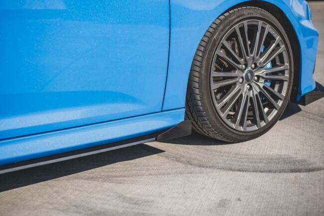 Maxton Design Street Pro Schweller Flaps für Ford Focus RS Mk3 Hochglanz schwarz