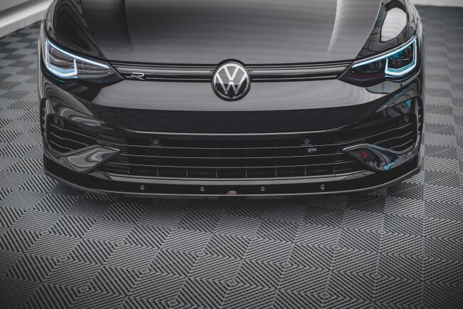 Maxton Design Frontlippe V.1 für VW Golf 8 R Hochglanz schwarz
