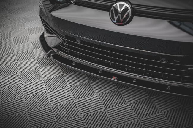 Maxton Design Frontlippe V.2 für VW Golf 8 R Hochglanz schwarz