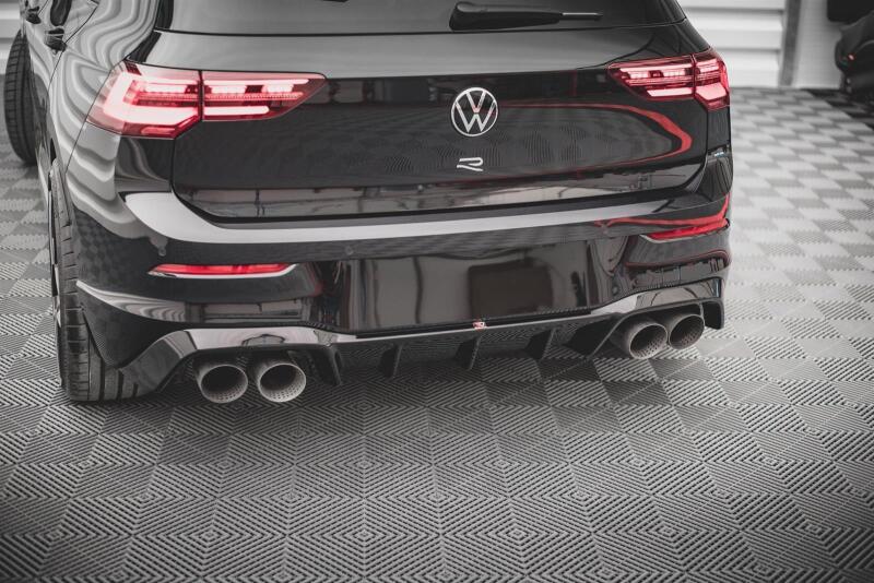 Maxton Design Heckdiffusor V.1 für VW Golf 8 R Hochglanz schwarz