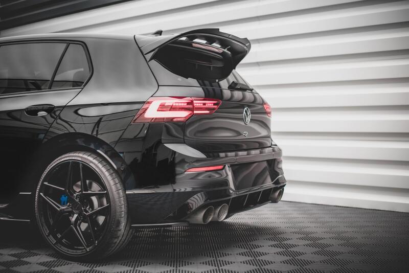 Maxton Design Heckspoiler Lippe für VW Golf 8 GTI Clubsport und R Performance Hochglanz schwarz