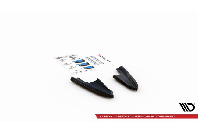 Maxton Design Diffusor Flaps V.3 für VW Golf 8 R Hochglanz schwarz