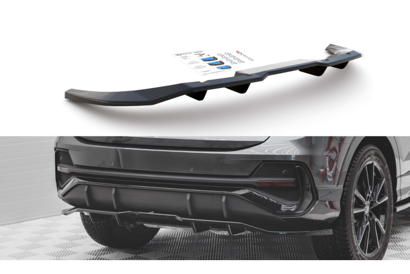 Maxton Design Heckdiffusor für Audi Q3 S-Line Sportback Hochglanz schwarz