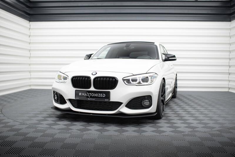 Maxton Design Street Pro Frontlippe V.3 für BMW 1er F20 M Paket Facelift / M140i schwarz