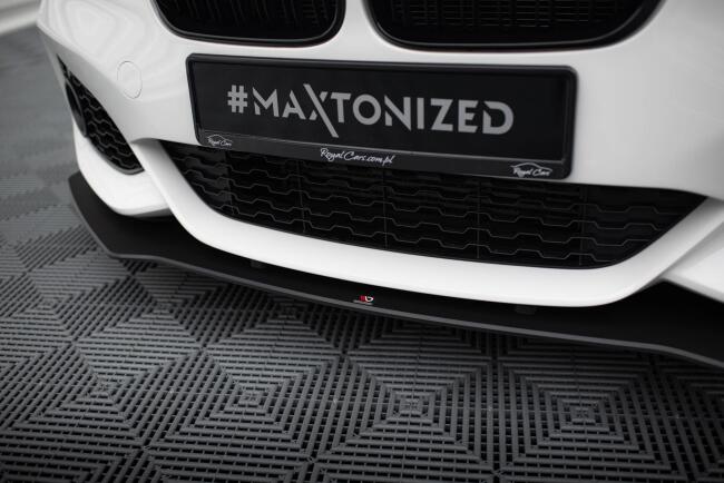 Maxton Design Street Pro Frontlippe V.3 für BMW 1er F20 M Paket Facelift / M140i schwarz