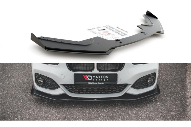 Maxton Design Racing Frontlippe + Flaps V.3 für BMW...