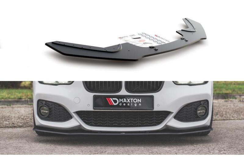 Maxton Design Street Pro Frontlippe V.3 für BMW 1er F20 M Paket Facelift / M140i rot