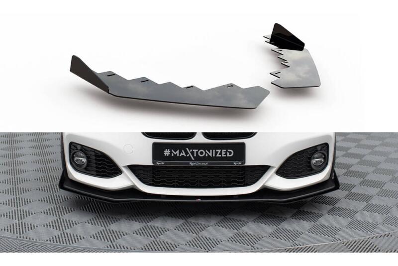 Maxton Design Street Pro Diffusor Flaps für BMW 1er F20 M Paket Facelift / M140i Hochglanz schwarz