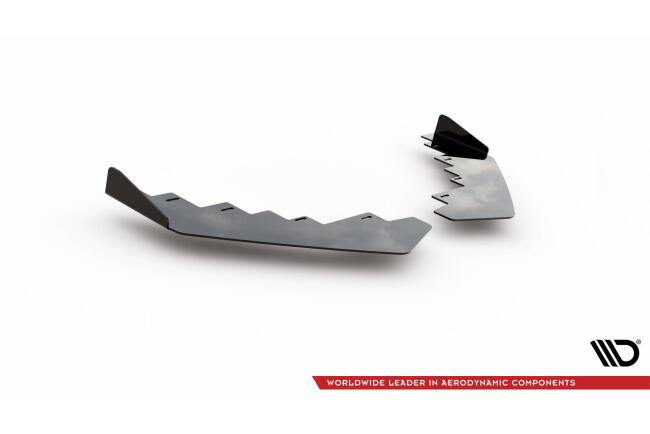 Maxton Design Street Pro Diffusor Flaps für BMW 1er F20 M Paket Facelift / M140i Hochglanz schwarz