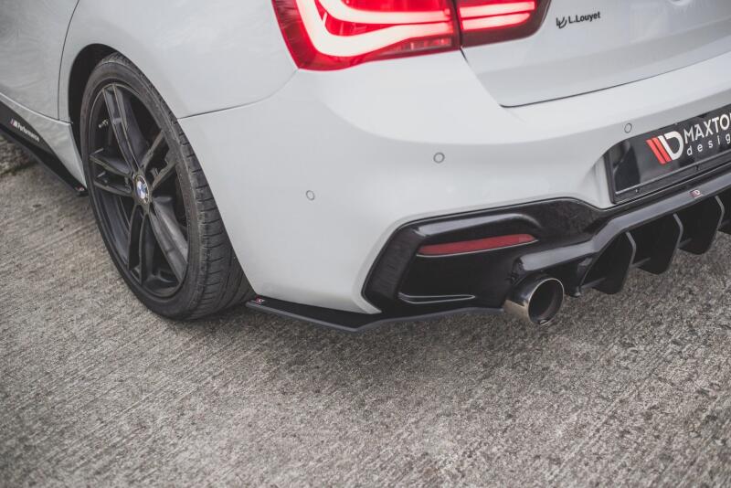 Maxton Design Street Pro Diffusor Flaps V.3 für BMW 1er F20 M Paket Facelift / M140i matt schwarz