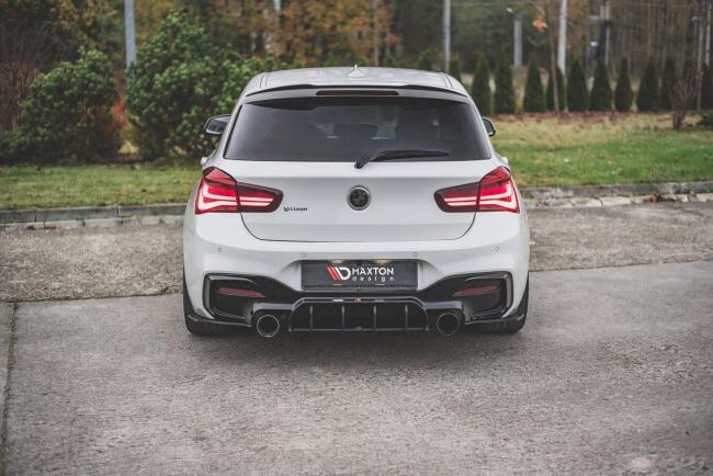 Maxton Design Street Pro Diffusor Flaps V.3 für BMW 1er F20 M Paket Facelift / M140i matt schwarz