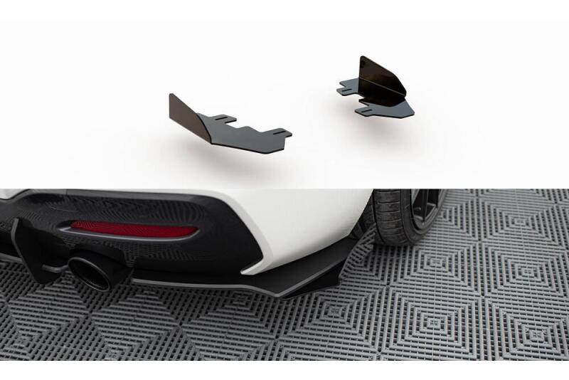 Maxton Design Street Pro Heckdiffusor Flaps für BMW 1er F20 M Paket Facelift / M140i Hochglanz schwarz
