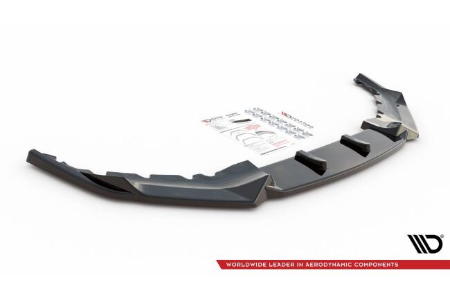 Maxton Design Frontlippe V.1 für BMW 5er G30 M-Paket Facelift Hochglanz schwarz