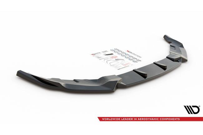 Maxton Design Frontlippe für BMW 6er GT G32 M-Paket Facelift Hochglanz schwarz