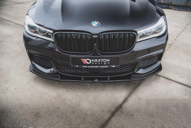 Maxton Design Frontlippe V.2 für BMW 7er G11 M Paket Hochglanz schwarz