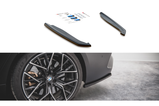 Maxton Design Diffusor Flaps V.2 für BMW M8 F93 Gran Coupe Hochglanz schwarz