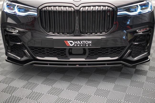Maxton Design Frontlippe V.1 für BMW X7 M50i G07 Hochglanz schwarz