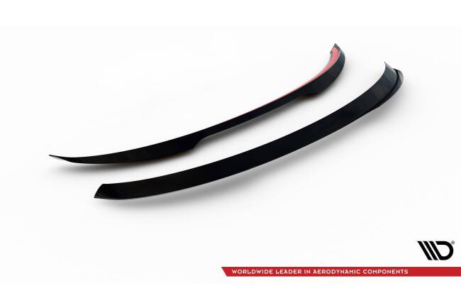 Maxton Design Heckspoiler Lippe für Ford Focus ST-Line Mk4 Kombi Hochglanz schwarz