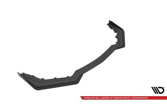 Maxton Design Street Pro Frontlippe für Ford Mustang GT Mk6 Facelift schwarz + Glanz Flaps