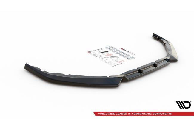 Maxton Design Frontlippe V.1 für Peugeot 208 II Hochglanz schwarz
