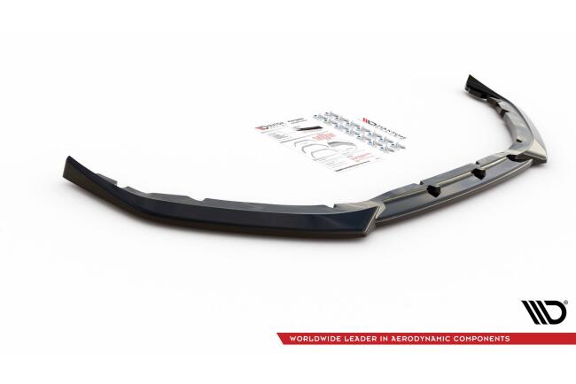 Maxton Design Frontlippe V.2 für Peugeot 208 II Hochglanz schwarz